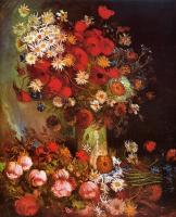 Gogh, Vincent van - Vase with Poppies, Cornflowers, Peonies and Chrysanthemums